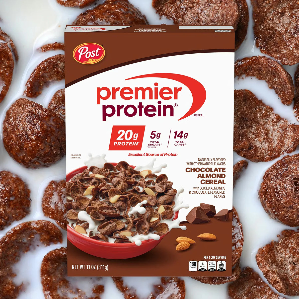 Chocolate Almond Protein Cereal(Pack of 4)